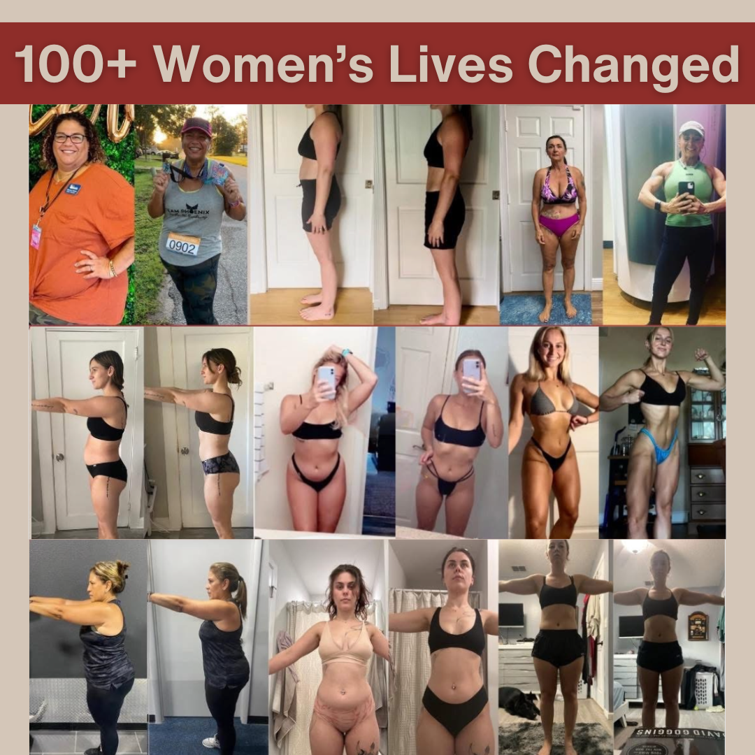 100+ women's transformation results Her Wellness Reclaimed PMOS coaching