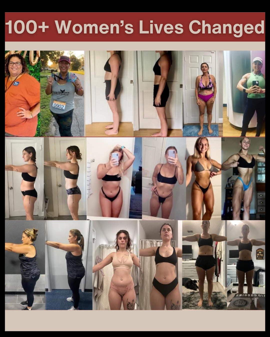 100+ Women's Lives Changed — Client Transformation Photos